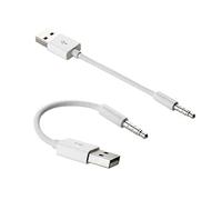 Mr. Gadget's Solutions Cavo USB di sincronizzazione dati per iPod Shuffle 3G 3rd 4G 4th 5G 5th Gen - Bianco