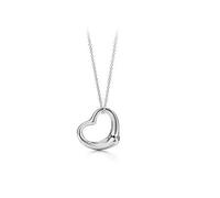 Mr.Gadget's Solutions Collana con ciondolo a forma di cuore, in argento Sterling 925, catenina da 45,7 cm, sacchetto regalo incluso