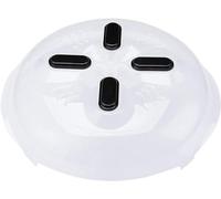 Mr. Gadget's Solutions, copertura magnetica per microonde - senza BPA, trasparente, con prese di ventilazione, per uso alimentare, lavabile in lavastoviglie, resistente al calore, coperchio nero per
