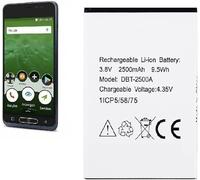 Mr.Gadget's Solutions DBT-2500A 2500mAh 3.8V Batteria Compatibile con Doro Mobile Phone 8035 DSB-0170 Phone Easy Smartphone Li-ION Batterie di ricambio ricaricabili