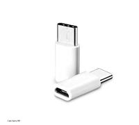 Mr. Gadget's Solutions Micro USB a tipo C adattatore / maschio a femmina / ricarica rapida + trasferimento dati / convertitore / connettore - bianco