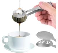 Mr. Gadget's Solutions® Pinze per bustine di tè in acciaio inossidabile per bustine di tè spremiagrumi per cubetti di ghiaccio