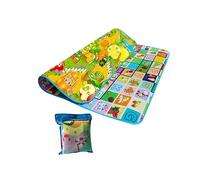Mr.Gadget's Solutions Tappetino da gioco per bambini, 200 x 180 cm, in morbida schiuma, con numeri di alfabeto, motivo animali, per cameretta dei bambini, camera da letto, sala giochi