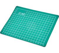 Mr. Gadget's Solutions Tappetino da taglio A5, antiscivolo, autorigenerante, per coltelli, arte artigianale, griglia guida, verde, Uni-319