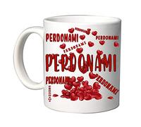 Mr. Gadgets Tazza in Ceramica con scritta Perdonami (Modello 1)
