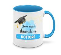 Mr. Gadgets Tazza Personalizzata per Laurea Laurea Donna - Idea Regalo per Lei Neolaureata/Festa/Tesi Personalizzabile con Nome - Chiamatemi Dottoressa (Dottore No Nome)
