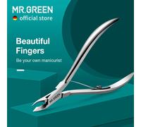 MR.GREEN Pinza per cuticole per unghie Forbici per manicure Pinzetta in acciaio inossidabile Clipper Rimozione della pelle morta Forbice Pusher Tool Trimmer Mr-1038