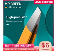 MR.GREEN Pinzetta per sopracciglia Capelli colorati Bellezza Estrattore per peli fini Clip per sopracciglia inclinate in acciaio inossidabile Strumenti per il trucco per la rimozione