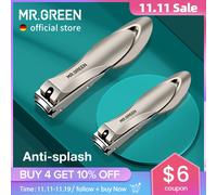 MR.GREEN Tagliaunghie in acciaio inossidabile antispruzzo Tagliaunghie Strumenti per manicure Design bionico Tagliaunghie Forbici per pedicure
