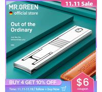 MR.GREEN Tagliaunghie ultra sottili Tecnologia di produzione di precisione tedesca Tagliaunghie con copertura in pelle di mucca Texture superiore