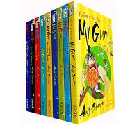 Mr Gum Collection Andy Stanton Set di 9 libri (Biscotto miliardario, Ciliegio, Orso danzante, Goblin, I cristalli del potere, Cosa c'è per cena, Nascondiglio segreto, Mastino di Lamonic Bibber, Sei u
