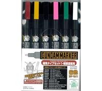 Mr. Hobby Gundam Marker AMS-110/GMS-110 Hososaki Tipo Fine Edge Set 1 (6 colori)