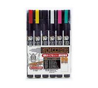 Mr. Hobby Gundam Marker AMS-110/GMS-110 Hososaki Tipo Fine Edge Set 1 (6 colori)