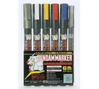 Mr Hobby - Gunze AMS-105 Gundam Marker Basic Set 6 Colori - Nuovo
