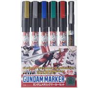 Mr Hobby - Gunze AMS-121 - Gundam Metallico Marker Set - Nuovo