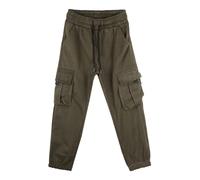 Mr Jek Pantaloni pesanti da bambino con tasconi laterali e coulisse - militare