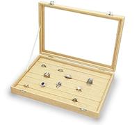 MR Maestro Relojero Scatola porta anelli in tessuto beige