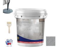 Mr Material 1 Rust Paint, Mr Material Floor Paint, Mr.Material 1 Epoxy Floor PaintS, Epoxy Colored Sand FloorPaint, Quick-Dry Anti-Slip Water-Based FloorPaint, for Interior Exterior (Dark Gray)