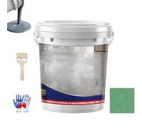 Mr Material 1 Rust Paint, Mr Material Floor Paint, Mr.Material 1 Epoxy Floor PaintS, Epoxy Colored Sand FloorPaint, Quick-Dry Anti-Slip Water-Based FloorPaint, for Interior Exterior (Green)