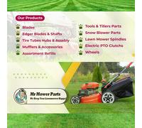 Mr Mower Parts Set di lame per pacciamatura 134149 per ponte di taglio 42" AY...