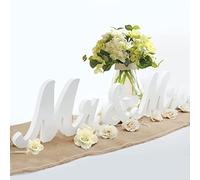 Mr & Mrs Decorazioni Matrimonio, Vintage Mr & Mrs Lettere per tavolo da dessert Mr e Mrs Stand Sign Centrotavola di nozze Decorazione domestica Coppie Regali (M)