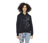 Mr&Mrs Italy Blue Cotton Women Sweatshirt Top - XXS