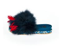 Mr&Mrs Italy Blue Lamb Leather Women Sandal - EU40/US10