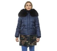 Mr&Mrs Italy Blue Poly Parka with Hood for Women - XS