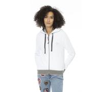 Mr&Mrs Italy White Cotton Women Sweatshirt Top - XXS