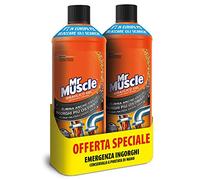 Mr Muscle Idraulico Gel Confezione Doppia, 2 bottiglie da 1000 ml