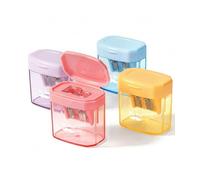 Mr. Pen - 4 piccoli temperamatite manuali per bambini, colorati, temperamatite a mano, aula,