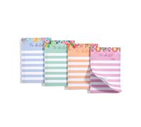 Mr. Pen - Blocco note adesive per elenco di cose da fare, 4""x6"""" 4 blocchi da 200 fogli, stile floreale, blocco note adesive a righe, pianificato