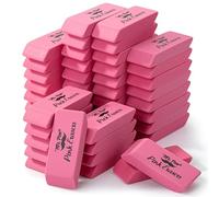 Mr. Pen - Confezione da 48 gomme da cancellare rosa, grandi, senza lattice, per scuola, ufficio, schizzi artistici, compiti, esami, correzione pulita senza sbavature