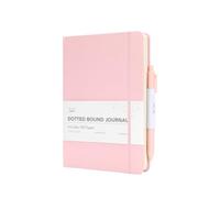 Mr. Pen- Dotted Journal Notebook, Blush, 160 Pages, 1pc pen + 50 pcs sticky tabs, A5 Size(5.7 * 7.9)