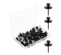 Mr. Pen- Double Headed Picture Hanging Nails 50 Pack Black Picture