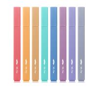 Mr. Pen - Evidenziatori estetici 8 pezzi Evidenziatori carini con punta a scalpello e tonalit gioiello Colori assortiti Evidenziatori e penne pe