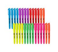 Mr. Pen - Evidenziatori, evidenziatori, colori assortiti, confezione da 28, evidenziatori, materiale scolastico, evidenziatori, evidenziatori colorati, evidenziatori, evidenziatori gialli