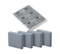 Mr. Pen - Gomme impastate, 3,66 cm x 3,45 cm, confezione da 6, grigio