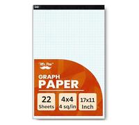 Mr. Pen Graph Paper, Grid Paper, 4x4 (4 Squares per inch), 17"x11", 22 Sheet