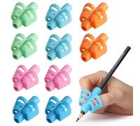 Mr. Pen - Impugnature per matite per bambini, 20 pezzi (10 impugnature per dit 10 clip), portapenne, pinze, impugnatura per penna