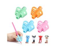 Mr. Pen - Impugnature per matite per bambini, confezione da 4 con 4 clip, impugnature per matita