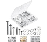 Mr. Pen - Kit assortimento di bulloni, dadi e rondelle, 113 pezzi, dadi e bulloni assortiti, dadi e bulloni assortiti, assortimento di dadi e rondelle, assortimento di bulloni e dadi