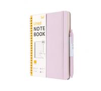Mr. Pen- Lined Spiral Journal Notebook for Women & Men, 160 Pages, Leather Hardcover Notebook, A5(5.7" x 7.9"), Purple, 1 Pc Pen, 50 Pcs Sticky Notes, 1 Elastic Band