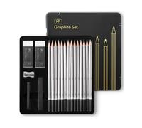 Mr. Pen - Matite da disegno per schizzi, 19 pezzi, con bastoncini di grafite, gomme e temperamatite, matite artistiche per schizzi