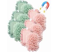 Mr. Pen - Mikrofaser-Whiteboard-Radiergummi, 12er-Pack, waschbarer Mikrofaser-Whiteboard-Radiergummi, trocken abwischbarer Whiteboard-Radiergummi, Whi