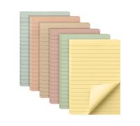 Mr. Pen - Note adesive a righe 4x6 6 blocchi da 45 fogli/blocchi, note adesive con righe, blocchi di note adesive, blocchi di note adesive, note
