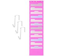 Mr. Pen - Organizer da parete da appendere, 12 tasche, rosa, 3 ganci per porta inclusi, organizer per documenti da appendere alla porta, organizer per cartelle da appendere, organizer per cartelle da