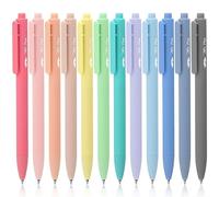 Mr. Pen - Penne gel retrattili, confezione da 12, ad asciugatura rapida, penne gel a punta fine 0,7 mm, penne retrattili, penne carine