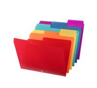 Mr. Pen- Poly File Folders 1/3 Cut Tab 6 Pack Assorted Colors Letter Size Colored File Folders Letter File Folders Color Folders Off