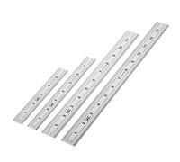 Mr. Pen - Righello Machinist, confezione da 4 (6, 8, 12, 35,6 cm), righello metrico e millimetrico, 1/64, 1/32, mm e .5 mm, in acciaio inox